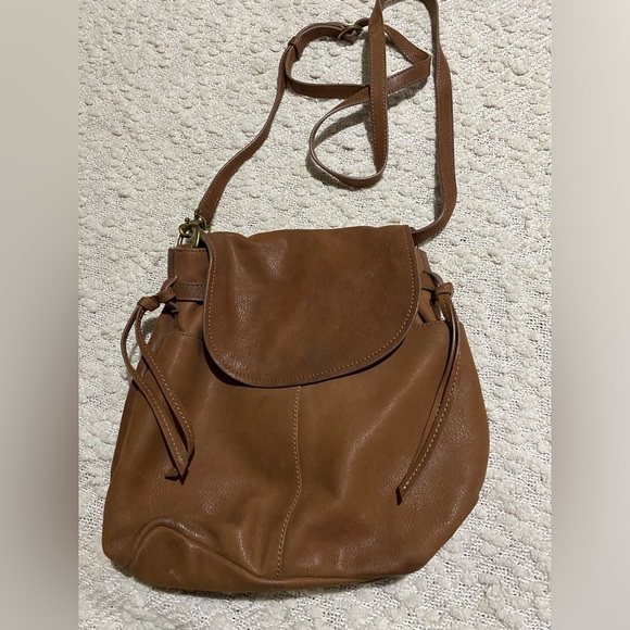 Lucky Brand Leather Backpack Purse Brown - Picture 2 of 6